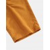 Mens Solid Color Corduroy Multi Pocket Loose Drawstring Pants