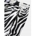 Mens Casual Patchwork Animal Print Drawstring Pants