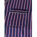 Mens Basic Striped Silk Thin Long Sleeve Home Casual Pajama Set